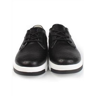 03-B6031 BLACK Полуботинки женские (натуральная кожа)