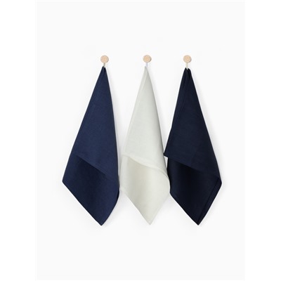 Набор полотенец кухонный «Этель» Linen style, 40×70-3 шт., МИКС, 100% лён