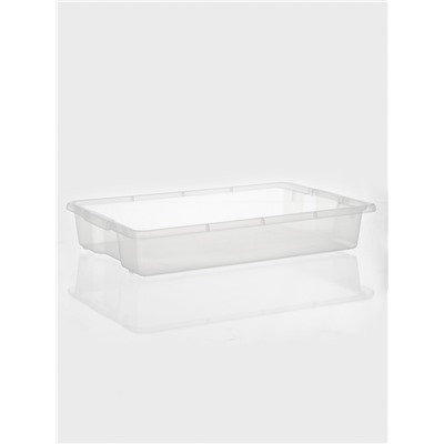 Контейнер для хранения Porter, 18 л, 66×42×12 см, с крышкой, цвет слоновая кость