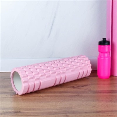 Ролик массажный спортивный Woohooo BRICK 45x14/ розовый/уп10