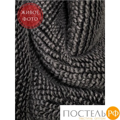 Полотенце для ног (коврик) PERA Woven 100% гидрохлопок, антибактериальная защита earth (антрацит) 100x150