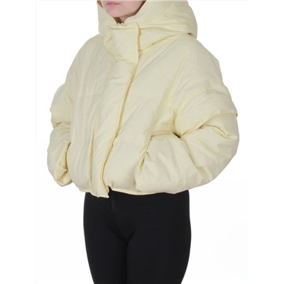 9518 YELLOW Куртка пуховая зимняя женская (пух)