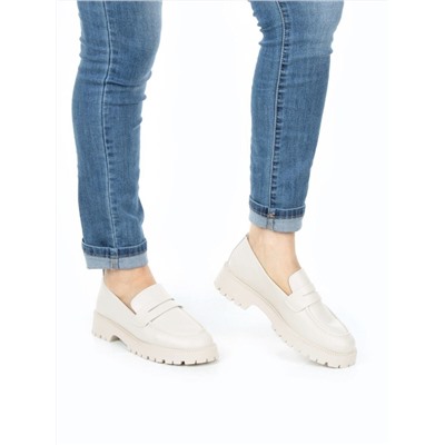 03-XR183/2 BEIGE Лоферы женские (натуральная и искусственная кожа)