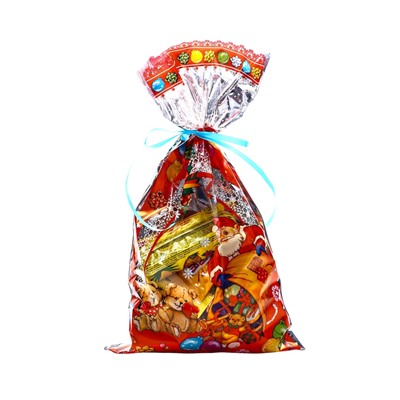 Сладкий новогодний подарок «Варежки», конфеты + игрушка, 500 г