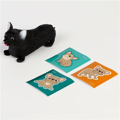 УЦЕНКА Игрушка-антистресс «Песики» с наклейками МИКС, с песком