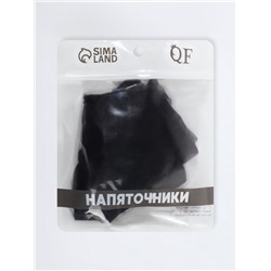 Напяточники для педикюра, увлажняющие, с силиконовыми вставками, 16×8.5 см, один размер, чёрные