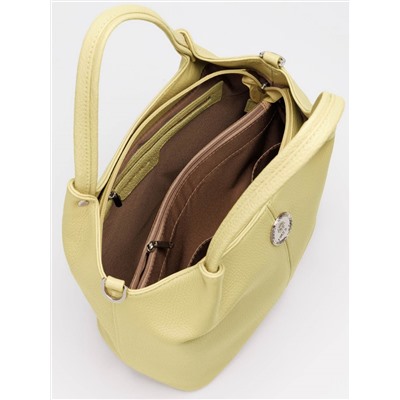Женская кожаная сумка Richet 3212LN 895 Желтый