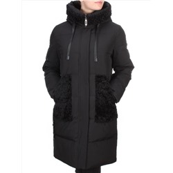 2197-2 BLACK Пальто зимнее женское OLAYEETE (200 гр. холлофайбера)