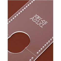 Лекало «Картхолдер», 9×6 см, 5×0.5 см, акрил, прозрачный