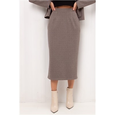 Юбка-карандаш из утеплённого трикотажа Агнес №1