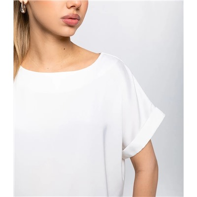 Блуза #ОКТ035001-1, молочный