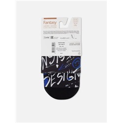 CONTE FANTASY Плотные носки с черным мыском и рисунком «Art Design»