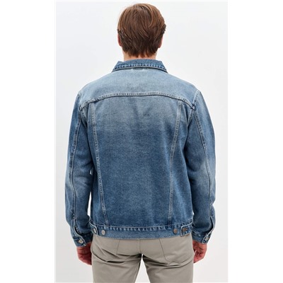 Куртка джинс P211-1275 middle blue