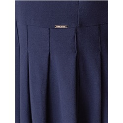 Платье-поло из фактурного трикотажа