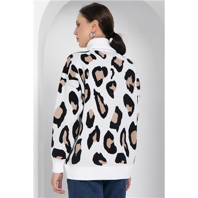 Джемпер Лоренсия (бело-бежевый) Б12700-18