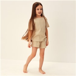 Пижама детская SL HOME, размер 38 (146-152 см), бежевая