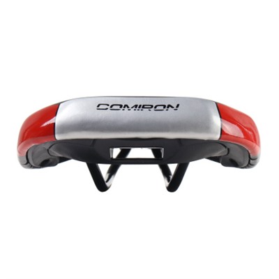 Седло велосипедное детское COMIRON MAUGLY N940 235x150, Технологии: ED, Верх: PU принтованный, Цвет: Чёрный+Красный/уп 40/