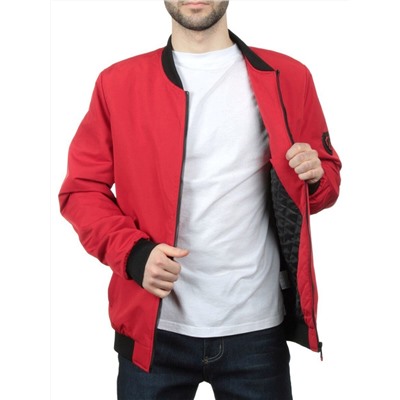 EM25056-2 RED Куртка-бомбер мужская демисезонная (100 гр. синтепон)
