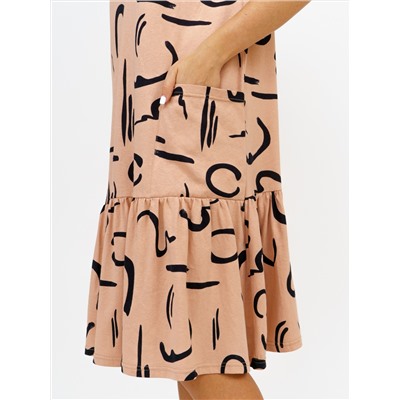 872 Платье "Бежевый"