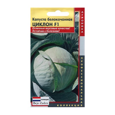 Семена Капуста белокачанная "Циклон", F1