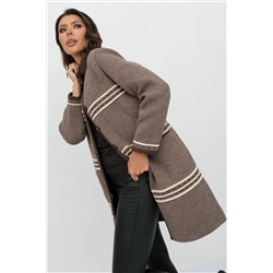 Кардиган В 1617/темно-кофейный