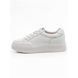 03-A338-3 WHITE Полуботинки спортивные женские (натуральная кожа)