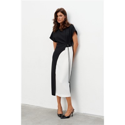 Платье KaVaRi 1134 черно-белый