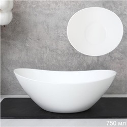 Салатник 750 мл Овал Ладья  LW80 (white) (уп 6/36)