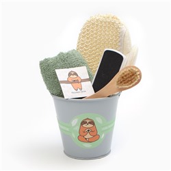 Набор подарочный «Этель. Чудесного дня», полотенце, мочалка, щётка