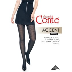 CONTE ACCENT Колготки женские с рисунком «ромбы»