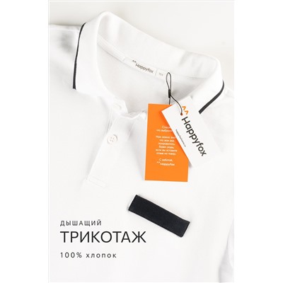 Рубашка-поло с длинным рукавом для мальчика Happyfox