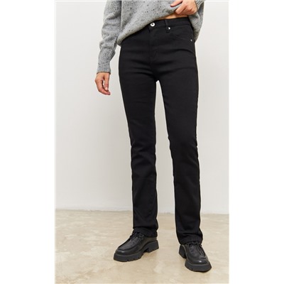 Джинсы утеплённые женские P322-0131W black