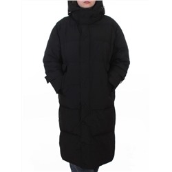 8812 BLACK Пальто пуховое женское (пух)