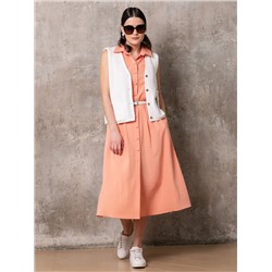 Жилет вязаный белый