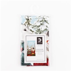 Полотенце кухонное новогоднее «Этель» Winter holidays 40×73 см, 100% хлопок, саржа 190 г/м²