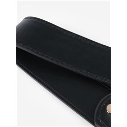 Ручка для сумки, с карабинами, 35±1 см × 3.5 см, цвет чёрный, золотой