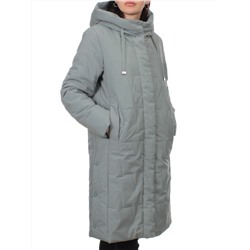 1120 GRAY Пальто зимнее облегченное женское (холлофайбер 150 гр.)