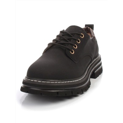 03-P8204-2 BLACK Полуботинки женские (натуральная кожа, нубук)