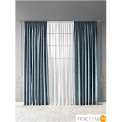 CASSIA ДЕНВИ голуб Комплект штор 220х270, 2пр, плстр, КТ