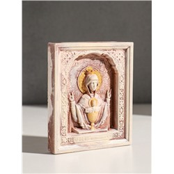 Икона «Неупиваемая чаша», с подвесом, 12×10×2 см, гипс, роспись