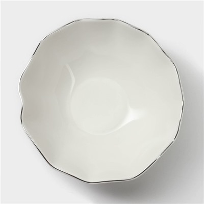 Салатник Magistro La Perle, 650 мл, d=17.5 см, фарфор, белый