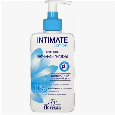 Флоресан INTIMATE Деликатный гель для интимной гигиены с экстрактом белого лотоса "Comfort" 250мл (Ф-272)