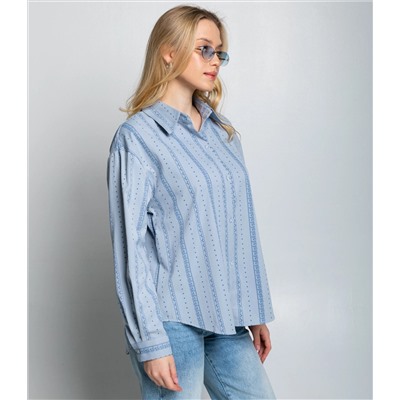 Рубашка #КТ129 (1), голубой