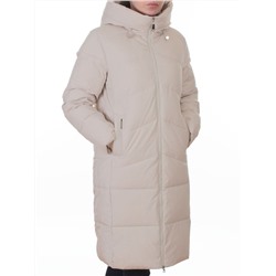 2365 BEIGE Пальто зимнее женское (200 гр. холлофайбер)