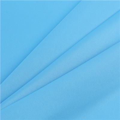 Ткань для рукоделия, атлас, однотонный голубой, лоскут 50 × 50 см