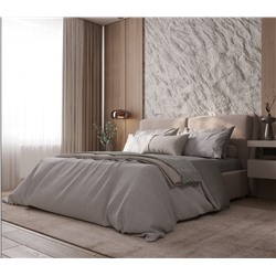 Постельное белье из вареного хлопка ХВ-013 серая полоса