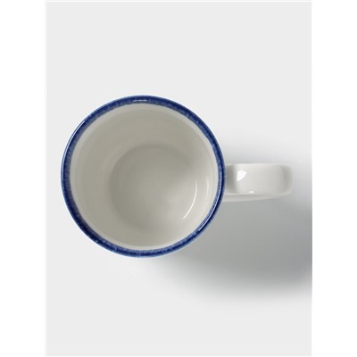 Кружка Magistro Blue Lagoon, 350 мл, фарфор, белая