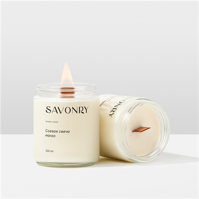 Свеча ароматическая соевая МАНГО, 200мл