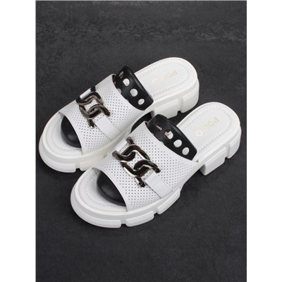 08-PEY148-1 WHITE Босоножки женские (натуральная кожа)