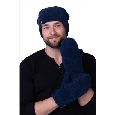 Шапка меховая цвет Индиго